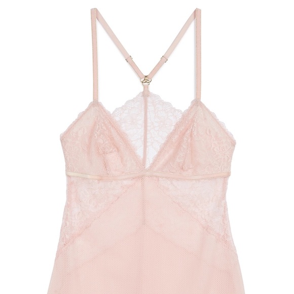 b.tempt’d by Wacoal Lace Encounter Pink Rose Smoke Chemise - Picture 5 of 13